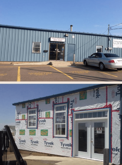 Before and after (so far...)